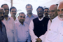( from L to R) Mr. Pandurang Khandare, Mr. Amresh Pol, Mr. Maloji Honkalas, Mr. Uttam Khobragade, IAS,  Advocate Pradip R. Kadam, Chairman, Mr. Sonkar Shastri, MP and Chairman SC, ST Commission Union of India,  Mr. Machindra Shinde, Mr. Rangrajan, Dy. General Manager IOC, , Mr.  Dive, IOC. at the office of the Patpedhi.
