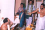 Brahmins performing Pooja at the ceremony organized by Patpedhi at the time of opening of Mukundnagar Branch.
Advocate Pradip R. Kadam and Mrs. Rajashri P. Kadam performing pooja.



